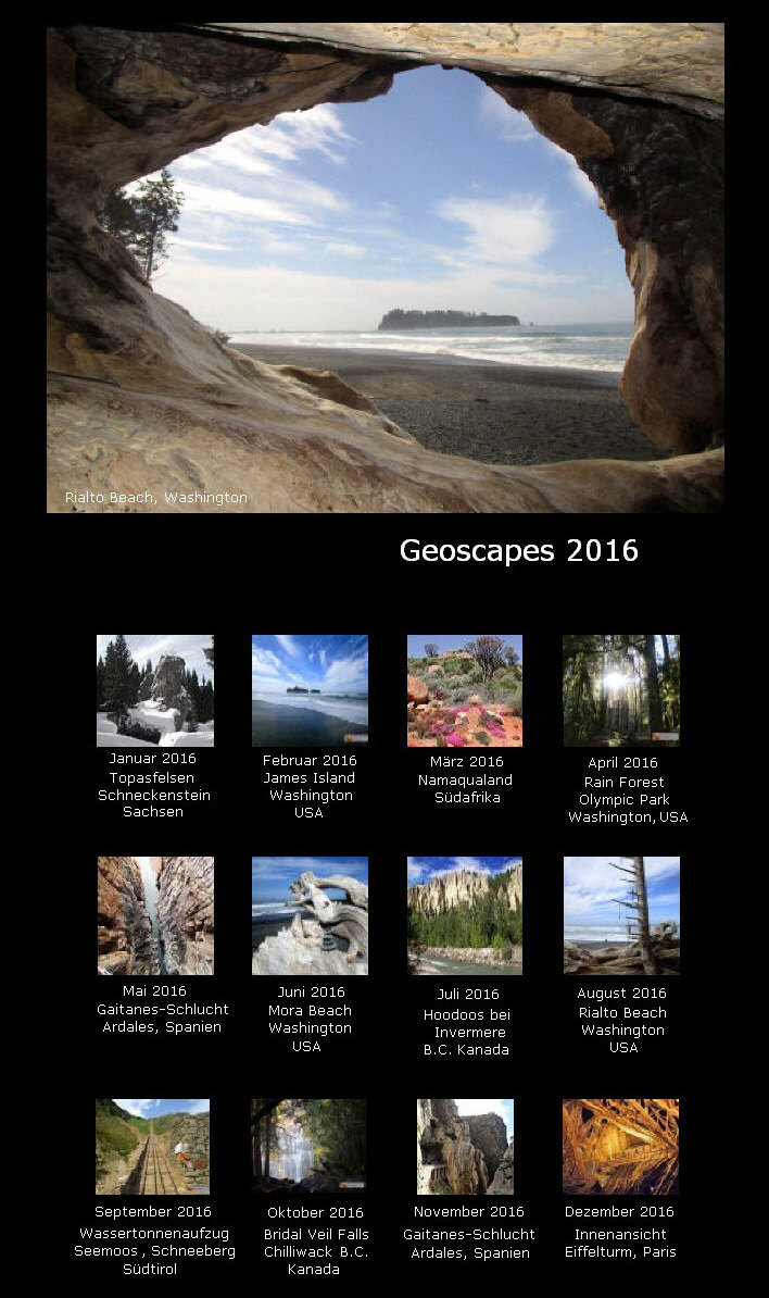 Geoscapes Desktopkalender 2016